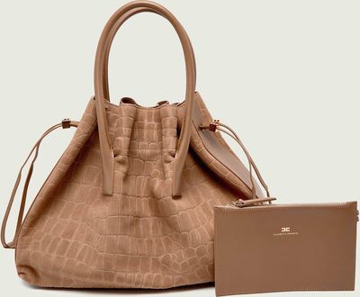 Shopper bag na wakacje Elisabetta Franchi ze sklepu: Gomez Fashion Store w kategorii: Torby Shopper bag - zdjęcie 874714-BD9-10338_EF261W000007229