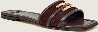 Klapki damskie casual Elisabetta Franchi ze sklepu: Gomez Fashion Store w kategorii: Klapki damskie - zdjęcie 874714-BD9-10338_EF261W000046A07