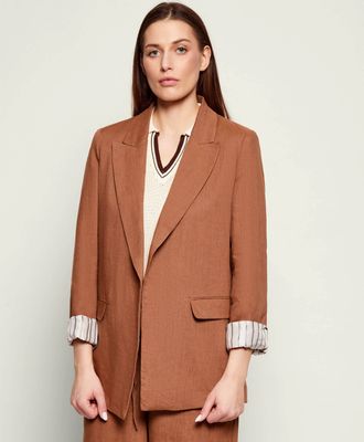 Marynarka elegancki wiosenny Marella SPORT ze sklepu: Gomez Fashion Store w kategorii: Marynarki damskie - zdjęcie 874714-BD9-10338_MR261W000003005