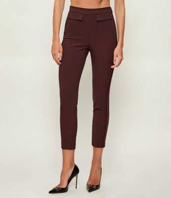 Spodnie damskie na wiosnę casualowe Elisabetta Franchi ze sklepu: Gomez Fashion Store w kategorii: Spodnie damskie - zdjęcie 874714-BD9-10338_EF261W000140A07