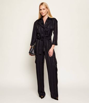 Elisabetta Franchi - Kombinezon damski elegancki ze sklepu: Gomez Fashion Store w kategorii: Kombinezony damskie - zdjęcie 874714-BD9-10338_EF261W000170110