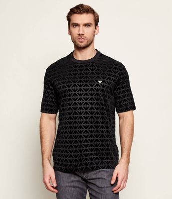 Emporio Armani - T-shirt męski wiosenny ze sklepu: Gomez Fashion Store w kategorii: T-shirty męskie - zdjęcie 874714-BD9-10338_EA262M000039S77