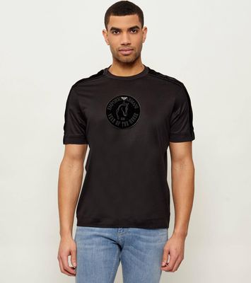 T-shirt męski na lato Emporio Armani ze sklepu: Gomez Fashion Store w kategorii: T-shirty męskie - zdjęcie 874714-BD9-10338_EA262M000040M13