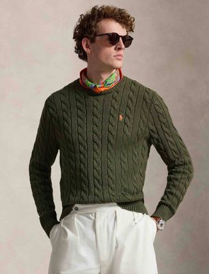 Sweter męski klasyczny na zimę Polo Ralph Lauren ze sklepu: Gomez Fashion Store w kategorii: Swetry męskie - zdjęcie 874714-BD9-10338_PR262M000126SJ4