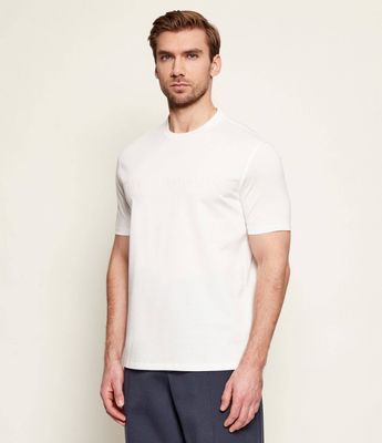 Emporio Armani - T-shirt męski w stylu klasycznym ze sklepu: Gomez Fashion Store w kategorii: T-shirty męskie - zdjęcie 874714-BD9-10338_EA262M000054S84