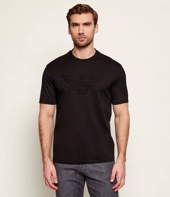 T-shirt męski w stylu młodzieżowym Emporio Armani ze sklepu: Gomez Fashion Store w kategorii: T-shirty męskie - zdjęcie 874714-BD9-10338_EA262M000054S86