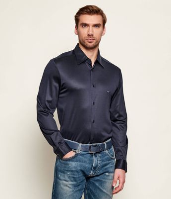 Koszula męska casual elegancka Emporio Armani ze sklepu: Gomez Fashion Store w kategorii: Koszule męskie - zdjęcie 874714-BD9-10338_EA262M000056M14