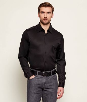 Koszula męska letnia Emporio Armani ze sklepu: Gomez Fashion Store w kategorii: Koszule męskie - zdjęcie 874714-BD9-10338_EA262M000056M13
