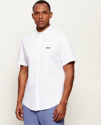 BOSS GREEN - Koszula męska na lato ze sklepu: Gomez Fashion Store w kategorii: Koszule męskie - zdjęcie 874714-BD9-10338_BG262M000030100
