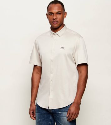 Koszula męska casualowa na wiosnę BOSS GREEN ze sklepu: Gomez Fashion Store w kategorii: Koszule męskie - zdjęcie 874714-BD9-10338_BG262M000030272