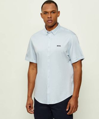 Koszula męska wiosenna BOSS GREEN ze sklepu: Gomez Fashion Store w kategorii: Koszule męskie - zdjęcie 874714-BD9-10338_BG262M000030460