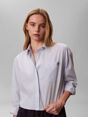 Koszula damska na lato na wiosnę Calvin Klein Jeans ze sklepu: Gomez Fashion Store w kategorii: Koszule damskie - zdjęcie 874714-BD9-10338_CJ262W000008Z56