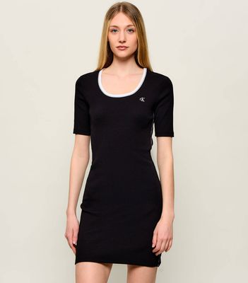 Sukienka wiosenna Calvin Klein Jeans ze sklepu: Gomez Fashion Store w kategorii: Sukienki - zdjęcie 874714-BD9-10338_CJ262W000012C64