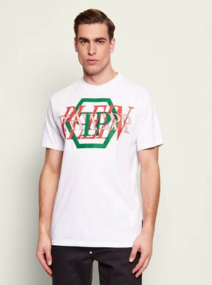 T-shirt męski na lato Philipp Plein ze sklepu: Gomez Fashion Store w kategorii: T-shirty męskie - zdjęcie 874714-BD9-10338_PN261M000030001