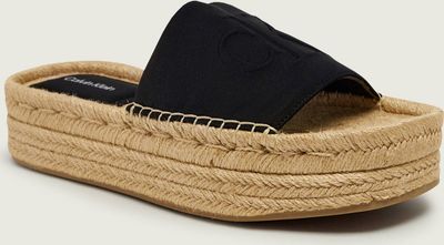 Klapki damskie na lato Calvin Klein ze sklepu: Gomez Fashion Store w kategorii: Klapki damskie - zdjęcie 874714-BD9-10338_CK262W000079A23