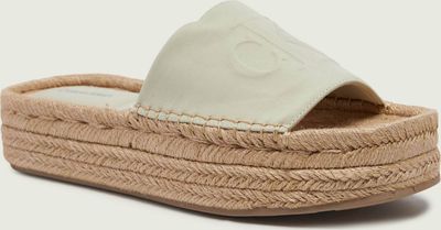 Klapki damskie na lato Calvin Klein ze sklepu: Gomez Fashion Store w kategorii: Klapki damskie - zdjęcie 874714-BD9-10338_CK262W000079Y56