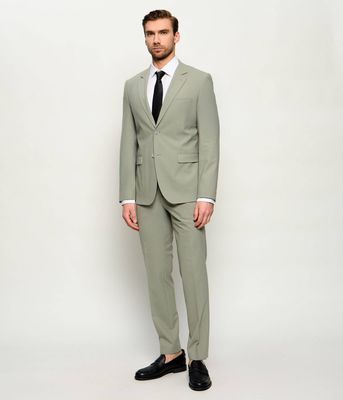 Garnitur męski na lato HUGO ze sklepu: Gomez Fashion Store w kategorii: Garnitury męskie - zdjęcie 874714-BD9-10338_BU262M000025337