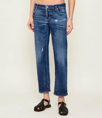 Jeansy damskie casualowe na wiosnę Dsquared2 ze sklepu: Gomez Fashion Store w kategorii: Jeansy damskie - zdjęcie 874714-BD9-10338_DQ261W000008470