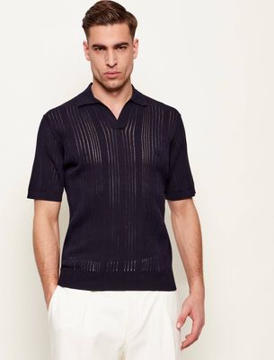 van Laack - T-shirt męski elegancki ze sklepu: Gomez Fashion Store w kategorii: T-shirty męskie - zdjęcie 874714-BD9-10338_VL262M000004795