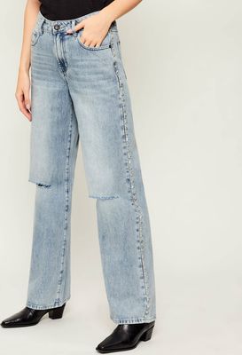 Jeansy damskie casual One Teaspoon ze sklepu: Gomez Fashion Store w kategorii: Jeansy damskie - zdjęcie 874714-BD9-10338_OE261W000038004