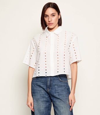 Koszula damska elegancka Anine Bing ze sklepu: Gomez Fashion Store w kategorii: Koszule damskie - zdjęcie 874714-BD9-10338_AB261W000021012
