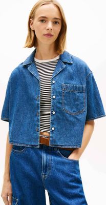 Koszula damska na lato Tommy Jeans ze sklepu: Gomez Fashion Store w kategorii: Koszule damskie - zdjęcie 874714-BD9-10338_TM262W000054D69