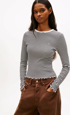 Bluzka damska na zimę Tommy Jeans ze sklepu: Gomez Fashion Store w kategorii: Bluzki damskie - zdjęcie 874714-BD9-10338_TM262W000100ZE7