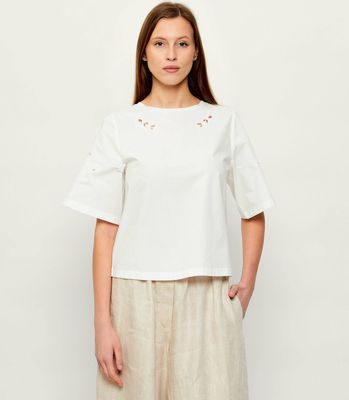 Bluzka damska elegancka Weekend MaxMara ze sklepu: Gomez Fashion Store w kategorii: Bluzki damskie - zdjęcie 874714-BD9-10338_MW262W000018001