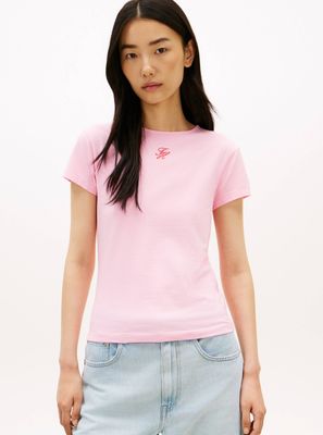 Bluzka damska na lato Tommy Hilfiger ze sklepu: Gomez Fashion Store w kategorii: Bluzki damskie - zdjęcie 874714-BD9-10338_TH262W000247G59