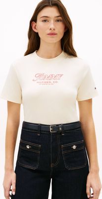 Bluzka damska na lato na wiosnę Tommy Hilfiger ze sklepu: Gomez Fashion Store w kategorii: Bluzki damskie - zdjęcie 874714-BD9-10338_TH262W000246857