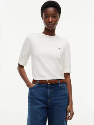 Tommy Hilfiger - Sweter damski casual ze sklepu: Gomez Fashion Store w kategorii: Swetry damskie - zdjęcie 874714-BD9-10338_TH262W000268L35