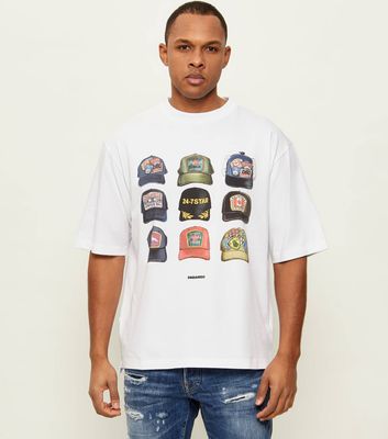 T-shirt męski na lato Dsquared2 ze sklepu: Gomez Fashion Store w kategorii: T-shirty męskie - zdjęcie 874714-BD9-10338_DQ262M000024100