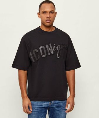T-shirt męski na lato Dsquared2 ze sklepu: Gomez Fashion Store w kategorii: T-shirty męskie - zdjęcie 874714-BD9-10338_DQ262M000026900