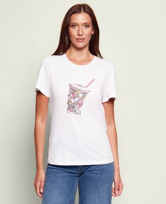Bluzka damska wiosenna Liu Jo ze sklepu: Gomez Fashion Store w kategorii: Bluzki damskie - zdjęcie 874714-BD9-10338_LJ262W00009870A