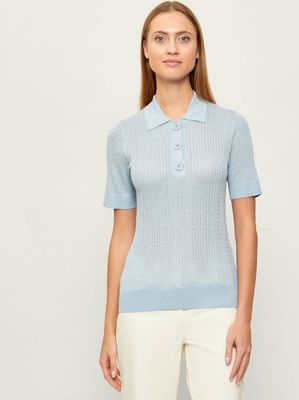 Bluzka damska casual Liu Jo ze sklepu: Gomez Fashion Store w kategorii: Bluzki damskie - zdjęcie 874714-BD9-10338_LJ262W00008011B