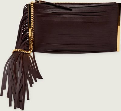 Kopertówka elegancka Elisabetta Franchi ze sklepu: Gomez Fashion Store w kategorii: Kopertówki - zdjęcie 874714-BD9-10338_EF262W000055A07