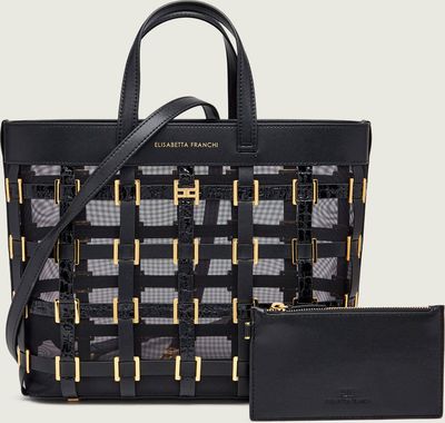 Shopper bag Elisabetta Franchi ze sklepu: Gomez Fashion Store w kategorii: Torby Shopper bag - zdjęcie 874714-BD9-10338_EF262W000064110