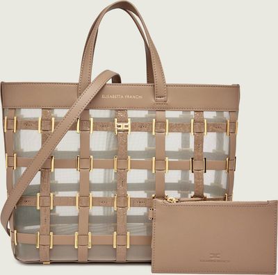 Shopper bag Elisabetta Franchi ze sklepu: Gomez Fashion Store w kategorii: Torby Shopper bag - zdjęcie 874714-BD9-10338_EF262W000064229