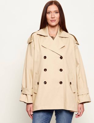 Płaszcz damski jesienny Liu Jo ze sklepu: Gomez Fashion Store w kategorii: Płaszcze damskie - zdjęcie 874714-BD9-10338_LC262W00020260E