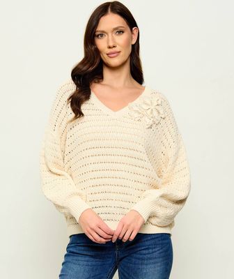 Liu Jo - Sweter damski casual ze sklepu: Gomez Fashion Store w kategorii: Swetry damskie - zdjęcie 874714-BD9-10338_LC262W00022256E