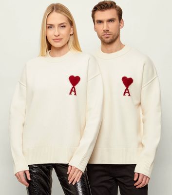 Sweter damski młodzieżowy AMI Paris ze sklepu: Gomez Fashion Store w kategorii: Swetry damskie - zdjęcie 874714-BD9-10338_AI262U000004029