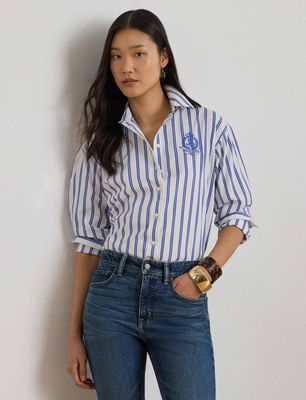 Koszula damska casual LAUREN RALPH LAUREN ze sklepu: Gomez Fashion Store w kategorii: Koszule damskie - zdjęcie 874714-BD9-10338_RL262W00001382S