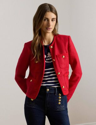 Marynarka LAUREN RALPH LAUREN ze sklepu: Gomez Fashion Store w kategorii: Marynarki damskie - zdjęcie 874714-BD9-10338_RL262W00002756T