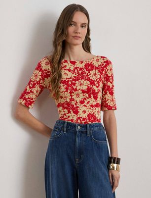 Bluzka damska LAUREN RALPH LAUREN ze sklepu: Gomez Fashion Store w kategorii: Bluzki damskie - zdjęcie 874714-BD9-10338_RL262W00002958T