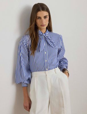LAUREN RALPH LAUREN - Koszula damska na lato ze sklepu: Gomez Fashion Store w kategorii: Koszule damskie - zdjęcie 874714-BD9-10338_RL262W000035K50