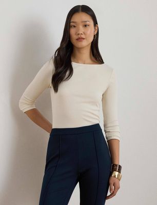 Bluzka damska elegancka LAUREN RALPH LAUREN ze sklepu: Gomez Fashion Store w kategorii: Bluzki damskie - zdjęcie 874714-BD9-10338_RL262W000039HW9