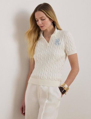 Sweter damski elegancki LAUREN RALPH LAUREN ze sklepu: Gomez Fashion Store w kategorii: Swetry damskie - zdjęcie 874714-BD9-10338_RL262W00004366T