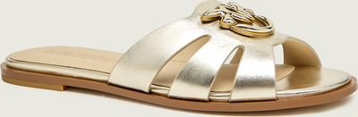 Klapki damskie na lato Pinko ze sklepu: Gomez Fashion Store w kategorii: Klapki damskie - zdjęcie 874714-BD9-10338_PI262W000004353