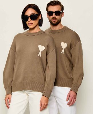 AMI Paris - Sweter damski ze sklepu: Gomez Fashion Store w kategorii: Swetry damskie - zdjęcie 874714-BD9-10338_AI262U000016048