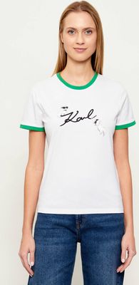 Bluzka damska Karl Lagerfeld ze sklepu: Gomez Fashion Store w kategorii: Bluzki damskie - zdjęcie 874714-BD9-10338_KL261W000046100